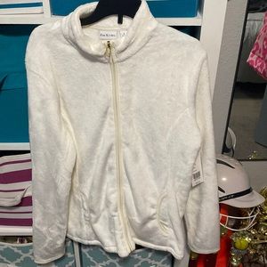 Size small white Kim Rogers coat